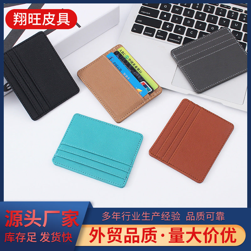 (Cross-border trading), polyurethane light and thin small card holder, custom-made