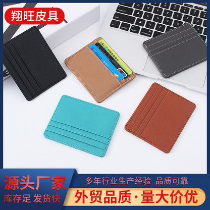 (Cross-border trading), polyurethane light and thin small card holder, custom-made