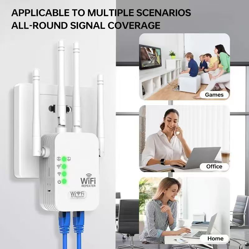 WIFI signal relay booster 300M antenna home signal amplifier wireless repeater network extender
