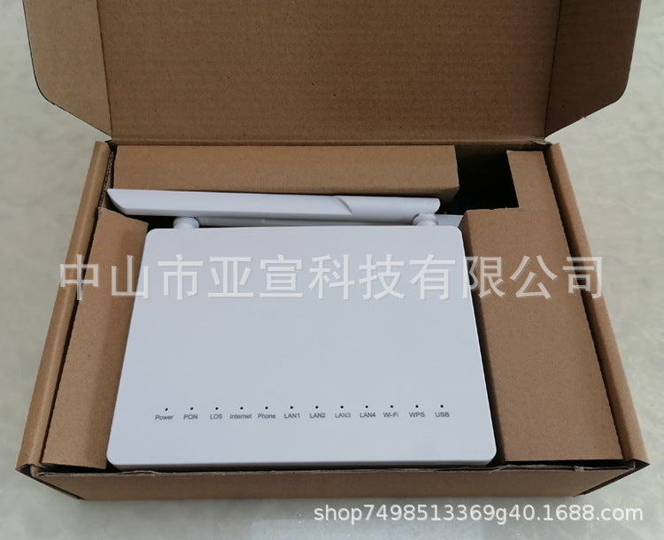 F663NV3A Optical Cat Gpon ONT 1GE+3FE+1Pots+USB+Wifi English Firmware Foreign Trade Cross-Border