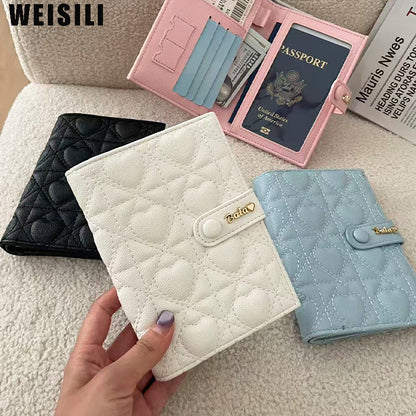 Universal passport bag, card holder on chain, passport case for traveling, Chanel style, chain bag
