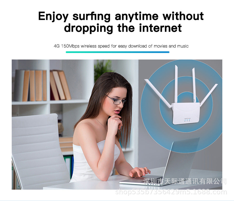 4G wireless router household office mobile portable WiFii plug -in card Routercpe912