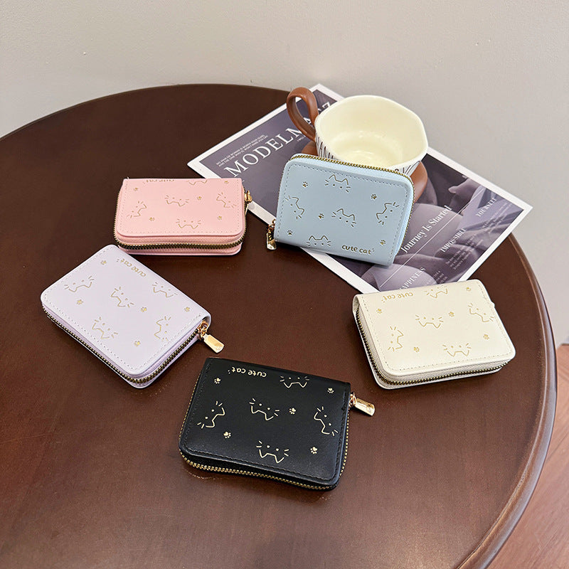 Cute Card Holder, Compact, Multiple Card Slots, Large Capacity, Lightweight, Anti-Degaussing Card Ho