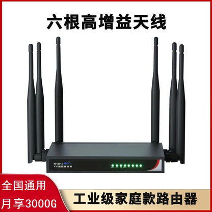 4G wireless router industrial -grade mobile portable WIFI plug -in free broadband telecommunications