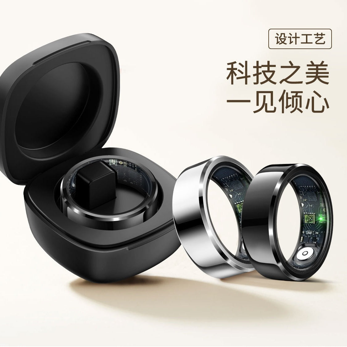 (Cross-border trading), waterproof smart ring charging, R6 model, monitors oxygen level, tracks hear