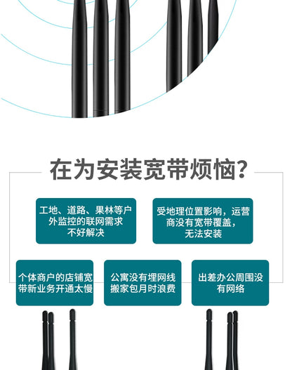4G wireless router industrial -grade mobile portable WIFI plug -in free broadband telecommunications