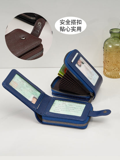 Universal capacious case for men and women with zipper for driver's license, organ, card holder