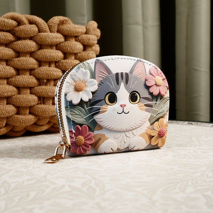 Cute cartoon wallet, card holder, universal handheld shoulder bag, Korean style