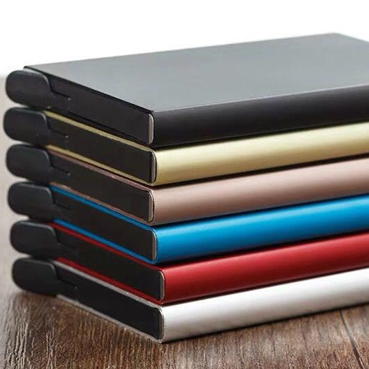 Automatic pop -up credit card box business card box metal aluminum alloy defense RFID card bag bank 