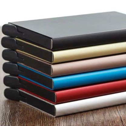 Automatic pop -up credit card box business card box metal aluminum alloy defense RFID card bag bank 
