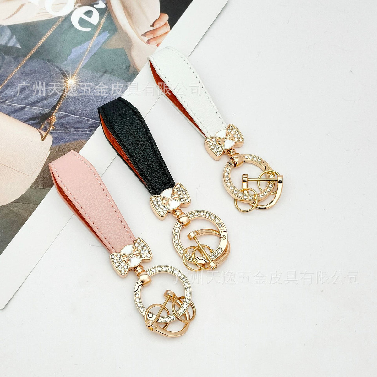 (Cross-border trading), keychain with bow, pendant for keys, Amazon, for beloved