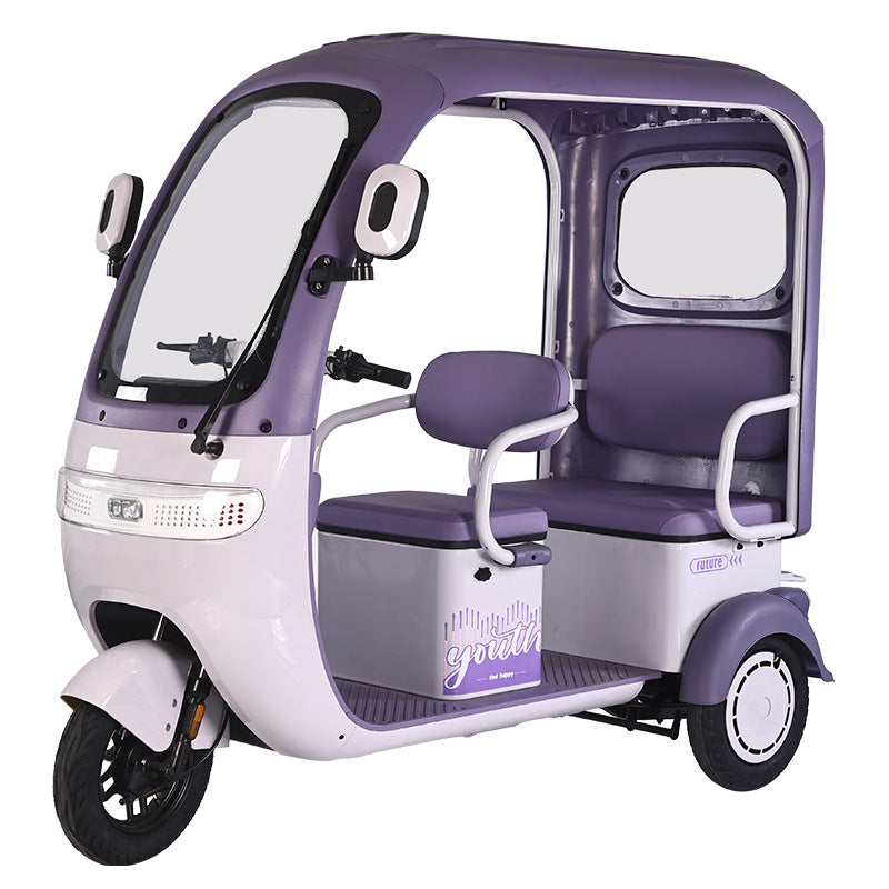 Electric tricycle integrated shed