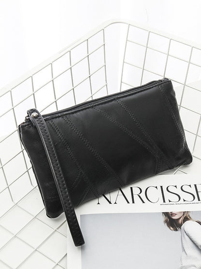 (), mobile phone, wallet, shoulder bag, universal small clutch bag, genuine leather, Korean style