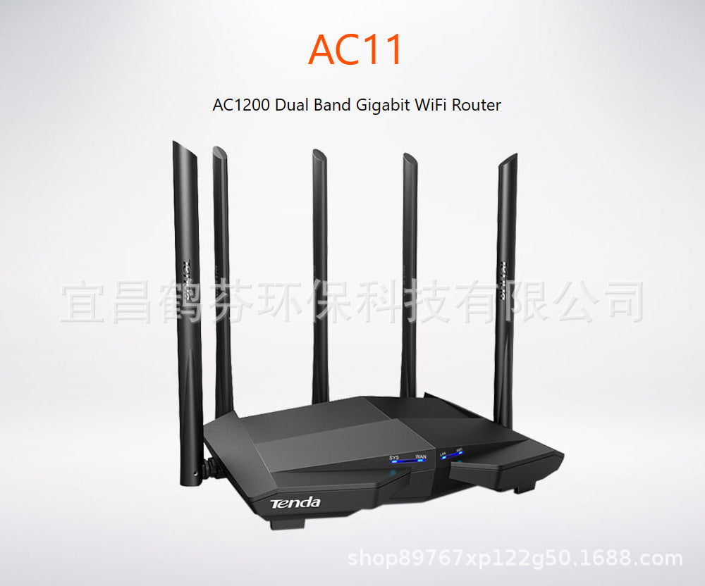 Used TENGDA AC11 FULL GIGABIT PORT ROUTER WIFI Dual-Band