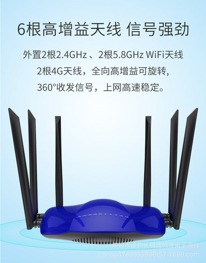 300m4g wireless wifi to wired SIM to wireless three network universal router AC dual -frequency rout