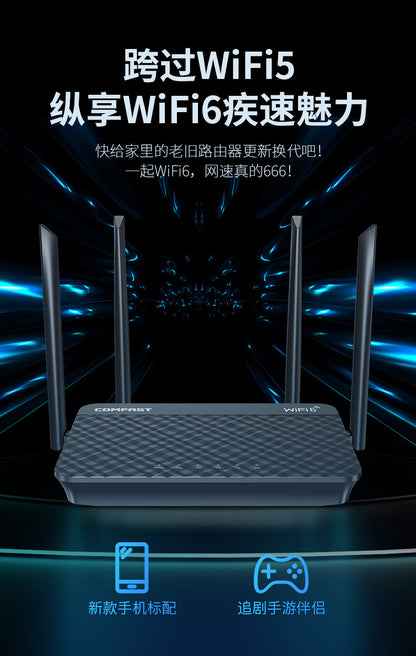 Comfast Gigabit dual-frequency WiFi6 router 1800M wireless router wifi coverage CF-XR10