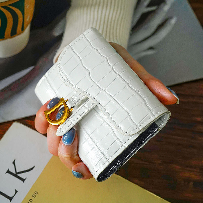 White, crocodile print