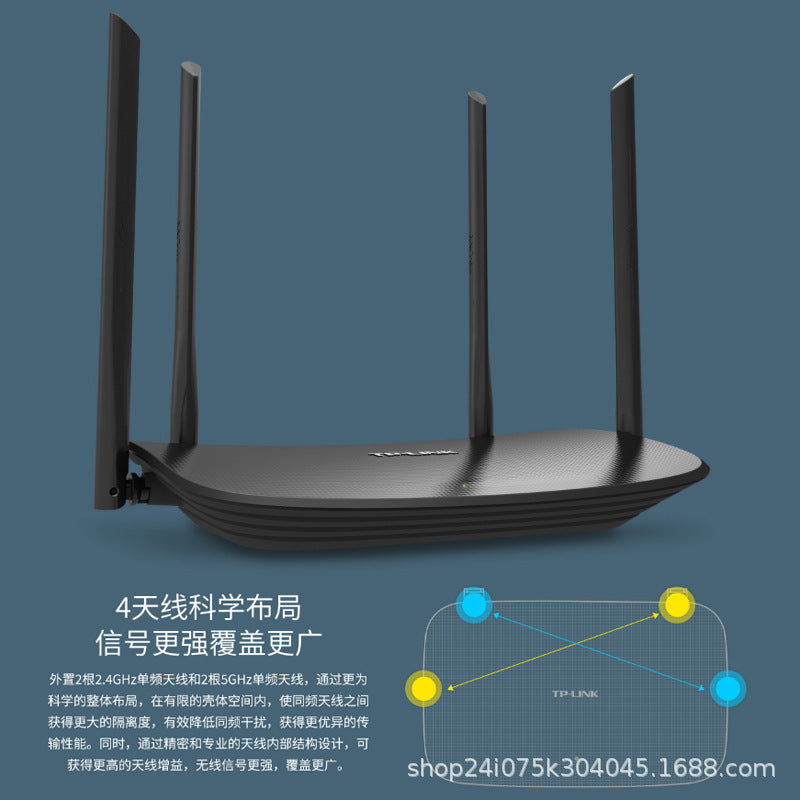 Tp-Link Wireless Router Easymesh Version for Home Use, High-Speed Wifi Signal Enhancement Antenna, O
