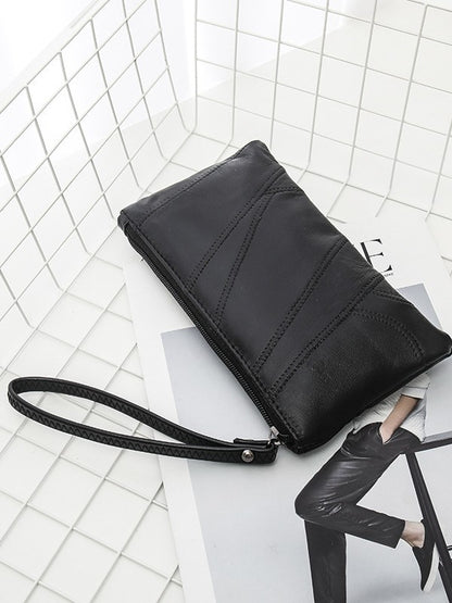(), mobile phone, wallet, shoulder bag, universal small clutch bag, genuine leather, Korean style