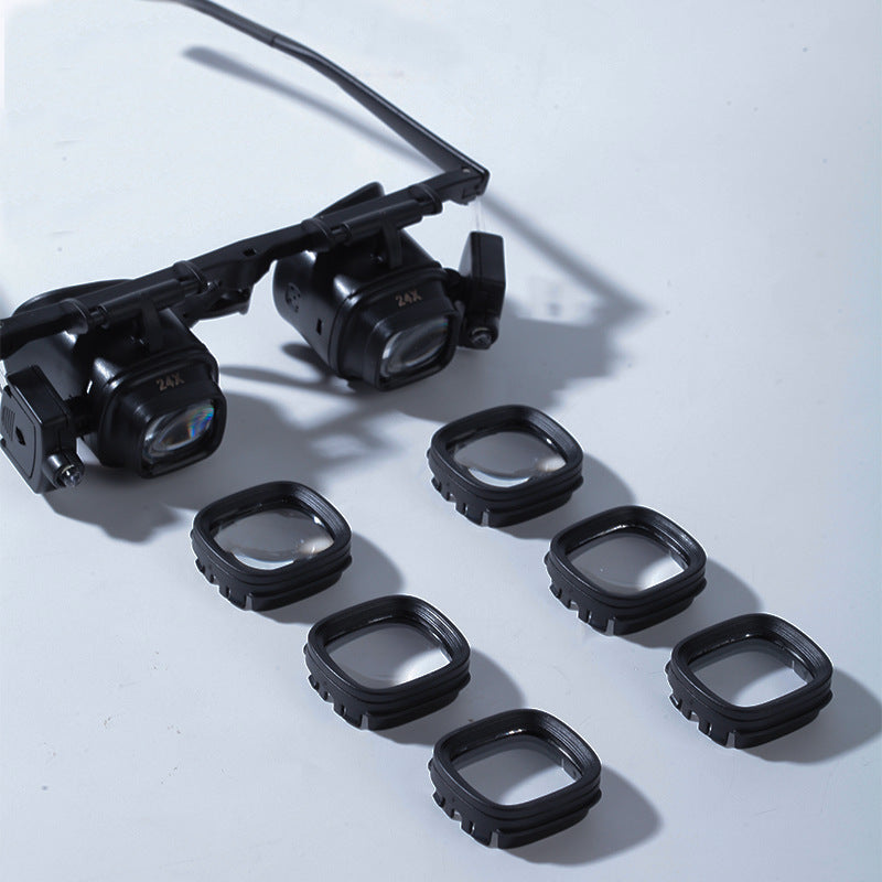 Handheld glasses, watch repair, magnifying glass, electronic mobile phone, 24 times increase