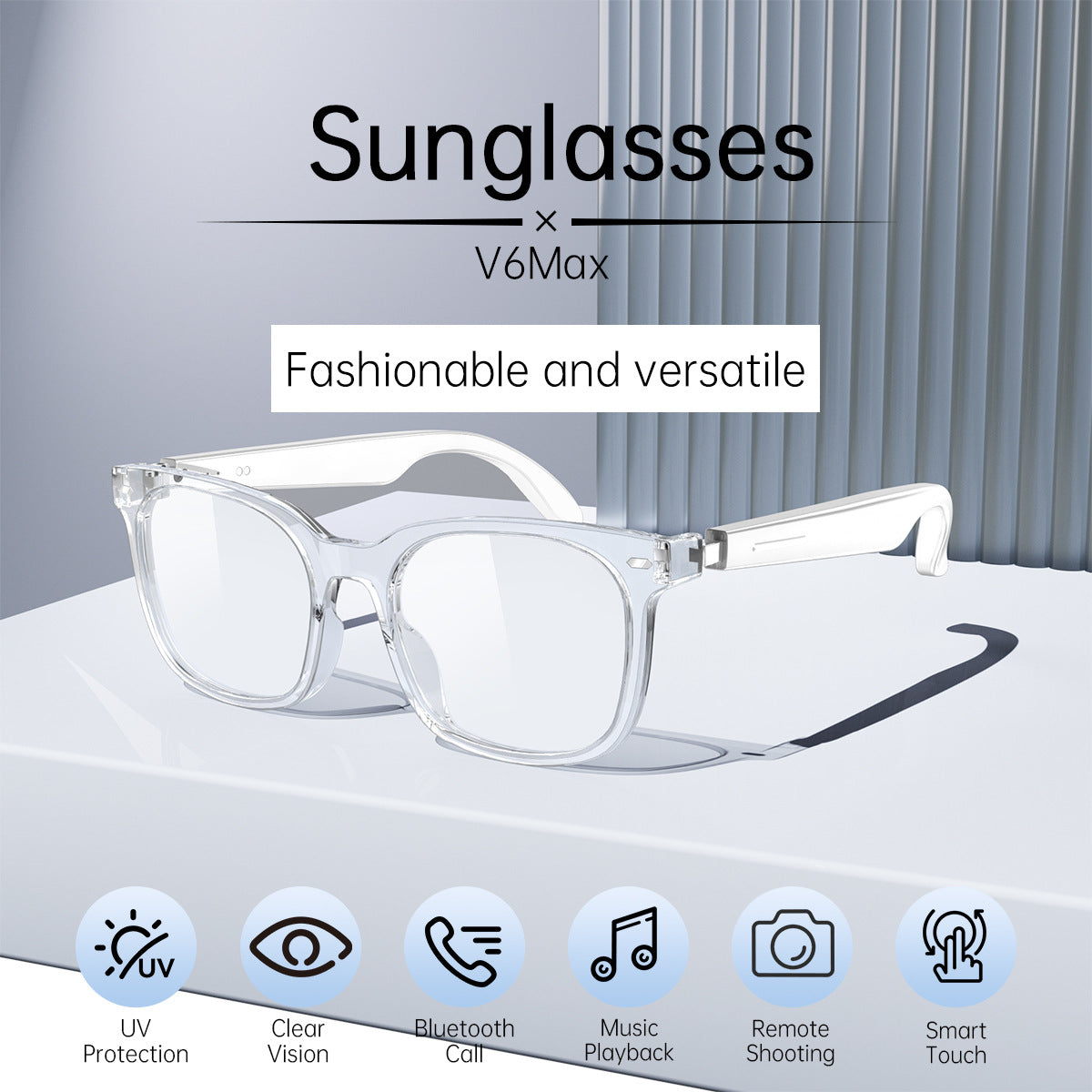 Smart fashionable trend glasses, sunglasses, mobile phone, bluetooth, for beloved, remote control