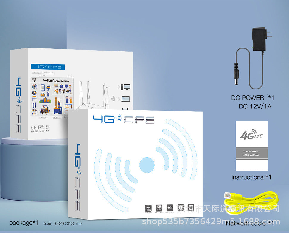 4G wireless router household office mobile portable WiFii plug -in card Routercpe912