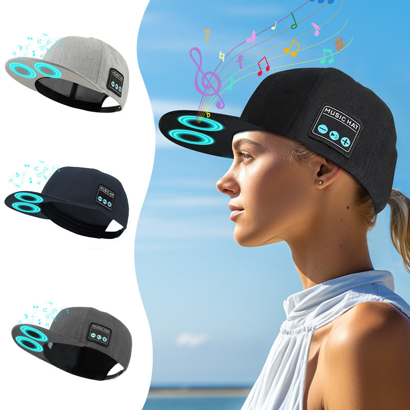 Hat, three dimensional travel megaphone, sports music cap, direct factory sales, bluetooth