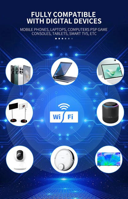 Whole house covers large apartments for home WiFi 6 Gigabit high-speed AX30005G dual-band wall-throu