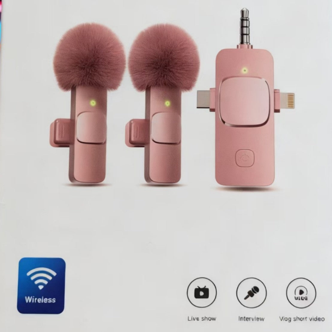 Fuchsia microphone, mobile phone