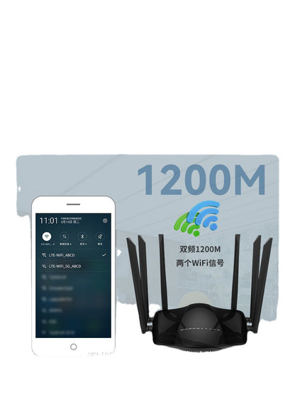 CAT6 voice model 4G dual -frequency gigabit high -speed Malay cracked unlimited high -speed router p