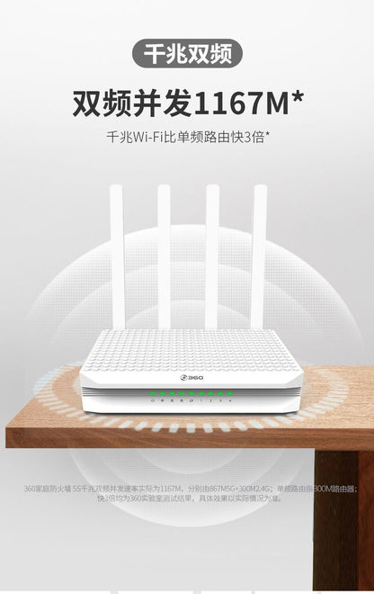 Second-hand 360-F5S Family Firewall Wireless router 5G dual-frequency full Gigabit WIFI Passing King