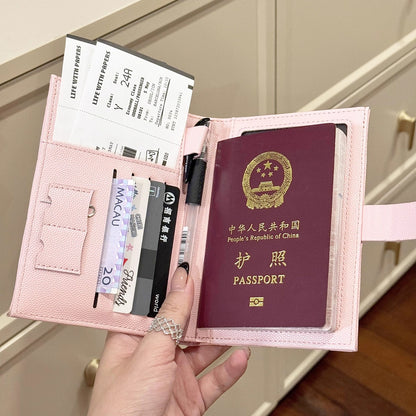 Passport case, wallet, storage system for traveling, light and thin small shoulder bag