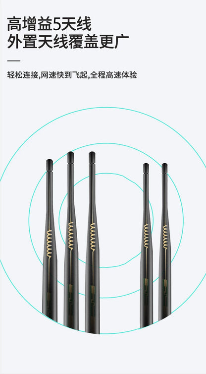 Wireless router home gigabit high-speed wireless wifi 100 megabit port student dormitory home small 