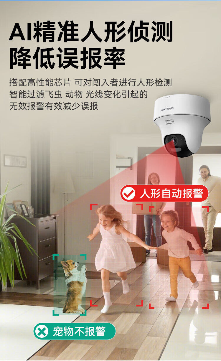 Hikvision (Hikvision) Camera Indoor Wireless Dome Network Camera with Human Detection K