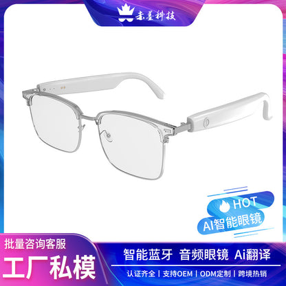 【Manufacturer Spot】Smart AI Bluetooth Glasses GS13 Color Changing Metal Fashion High-end Translation