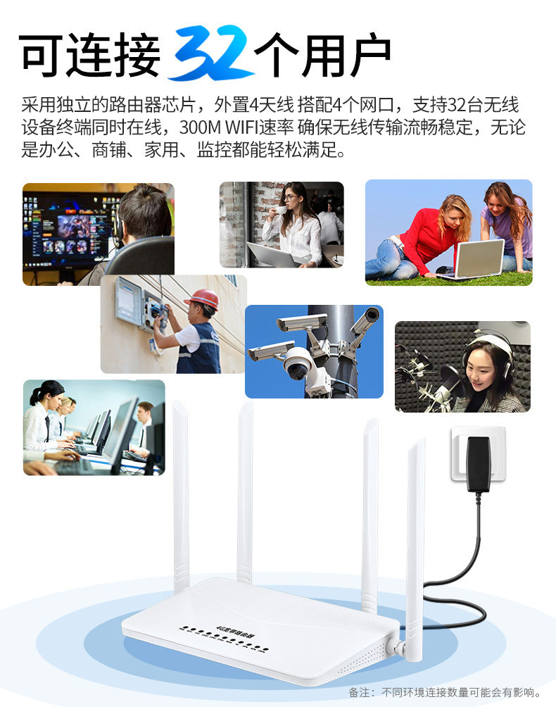 4g full network plug-in card router mobile unicom telecom wireless portable wifi home 4G