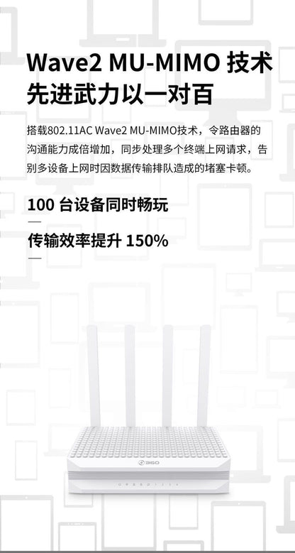 Second-hand 360-F5S Family Firewall Wireless router 5G dual-frequency full Gigabit WIFI Passing King