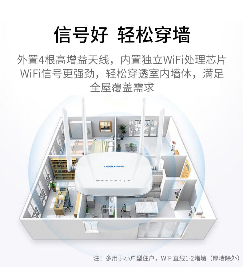 Leguang 4G card plug -in wireless router to WIFI wired full Netcom Router mobile telecommunications 