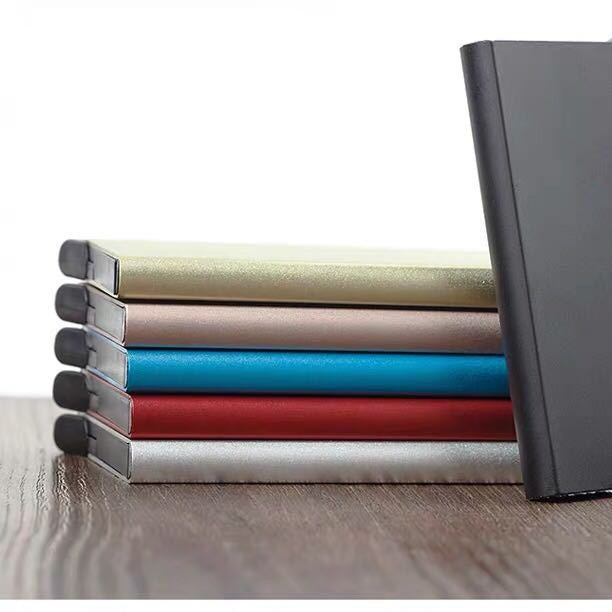 Automatic pop -up credit card box business card box metal aluminum alloy defense RFID card bag bank 