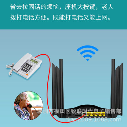CAT6 voice model 4G dual -frequency gigabit high -speed Malay cracked unlimited high -speed router p