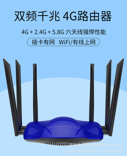 300m4g wireless wifi to wired SIM to wireless three network universal router AC dual -frequency rout