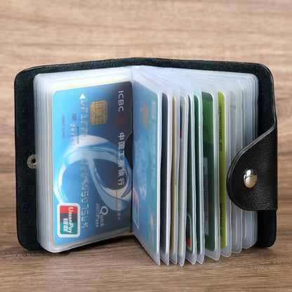 Men's fashionable women's leather card holder for business cards for driver's license, for credit ca