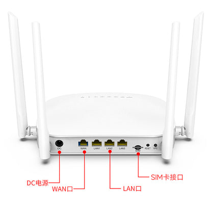 4G household commercial use wall king router intelligent wireless plug -in card all three networks W