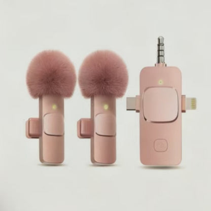 Fuchsia microphone, mobile phone