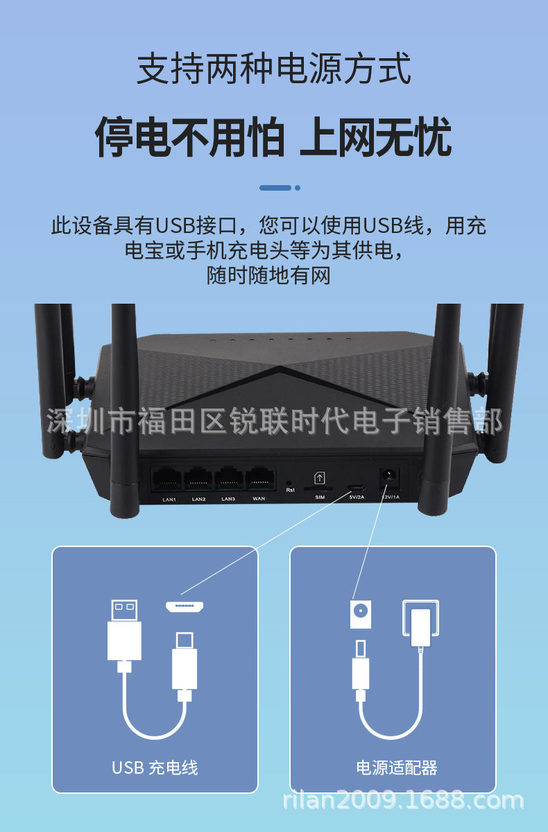 4G wireless WIFI router Gigabit Gigabit non -broadband CAT4 card plug -in route manufacturer all Net