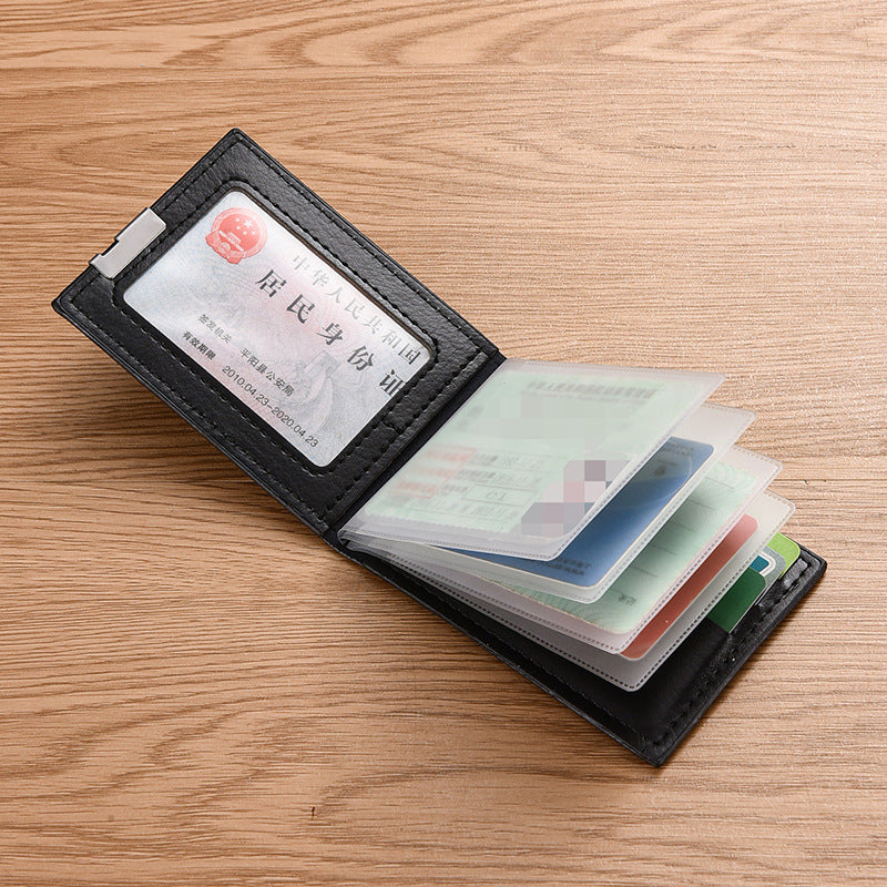 Universal men's card holder for driver's license, protective case, 2 in 1