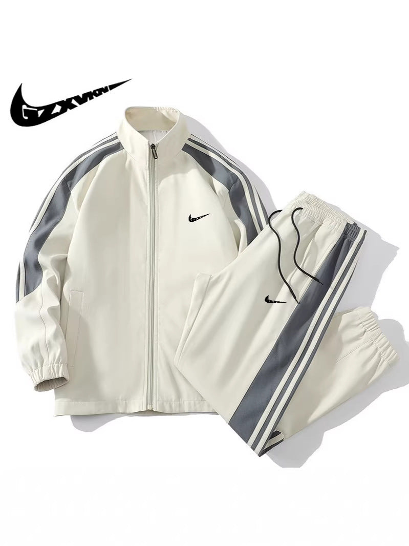 Universal sports suit for leisure, solid color jacket, fashionable set, Spring/Fall 2026 model, Kore