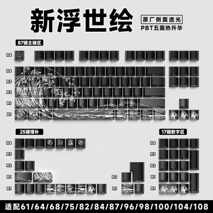 [New Ukiyoe] 129-key original side engraved [boxed]
