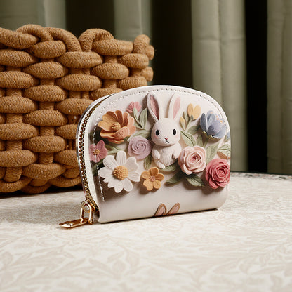 Cute cartoon wallet, card holder, universal handheld shoulder bag, Korean style