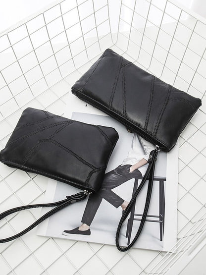 (), mobile phone, wallet, shoulder bag, universal small clutch bag, genuine leather, Korean style
